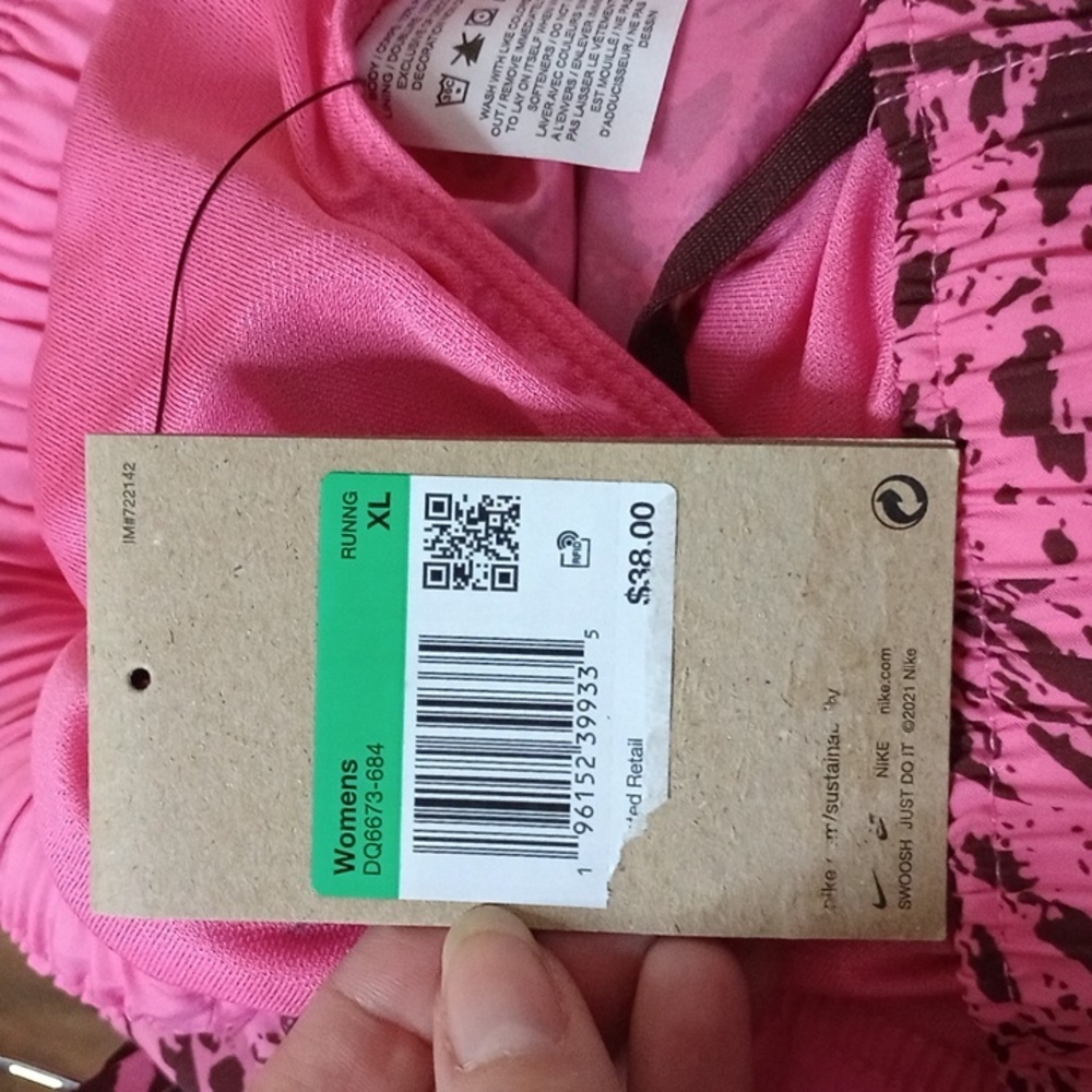 Nike Dry Fit Running Athletic Activewear Pink Shorts New With Tags Size XL - Picture 6 of 7